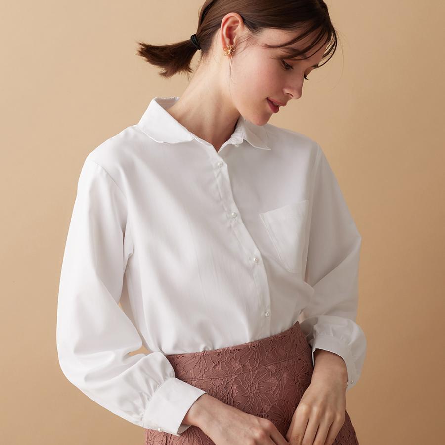 alotta パール調ボタンシャツブラウス - 画像 (2)