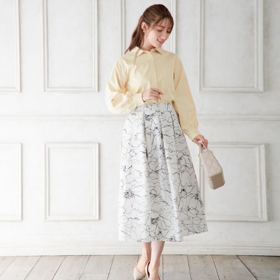 alotta パール調ボタンシャツブラウス - 画像 (7)