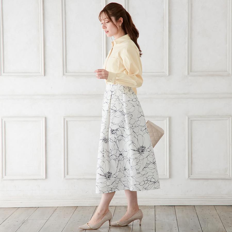 alotta パール調ボタンシャツブラウス - 画像 (8)