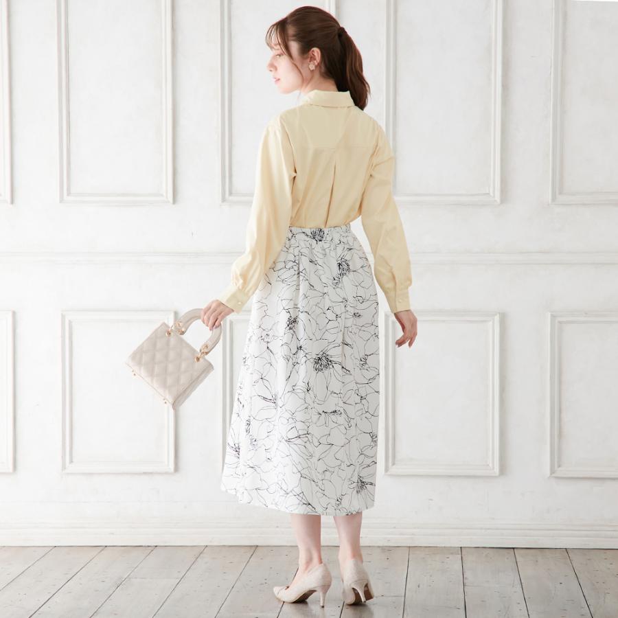 alotta パール調ボタンシャツブラウス - 画像 (9)