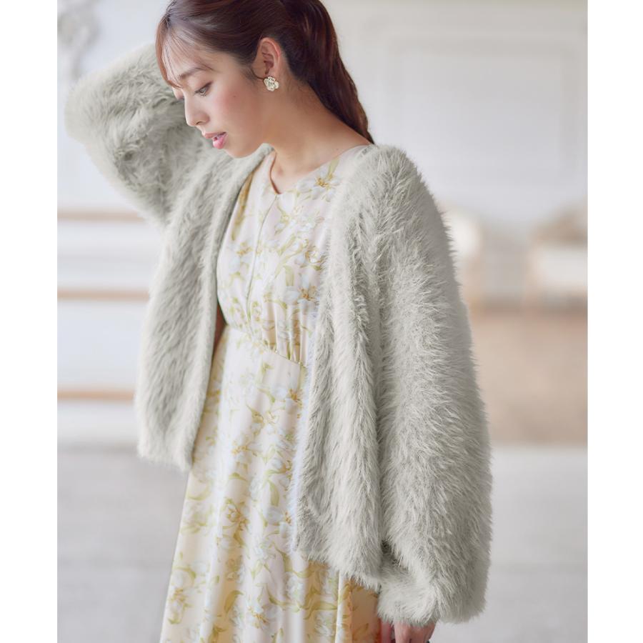 alotta ふんわりシャギーニットコーディガン