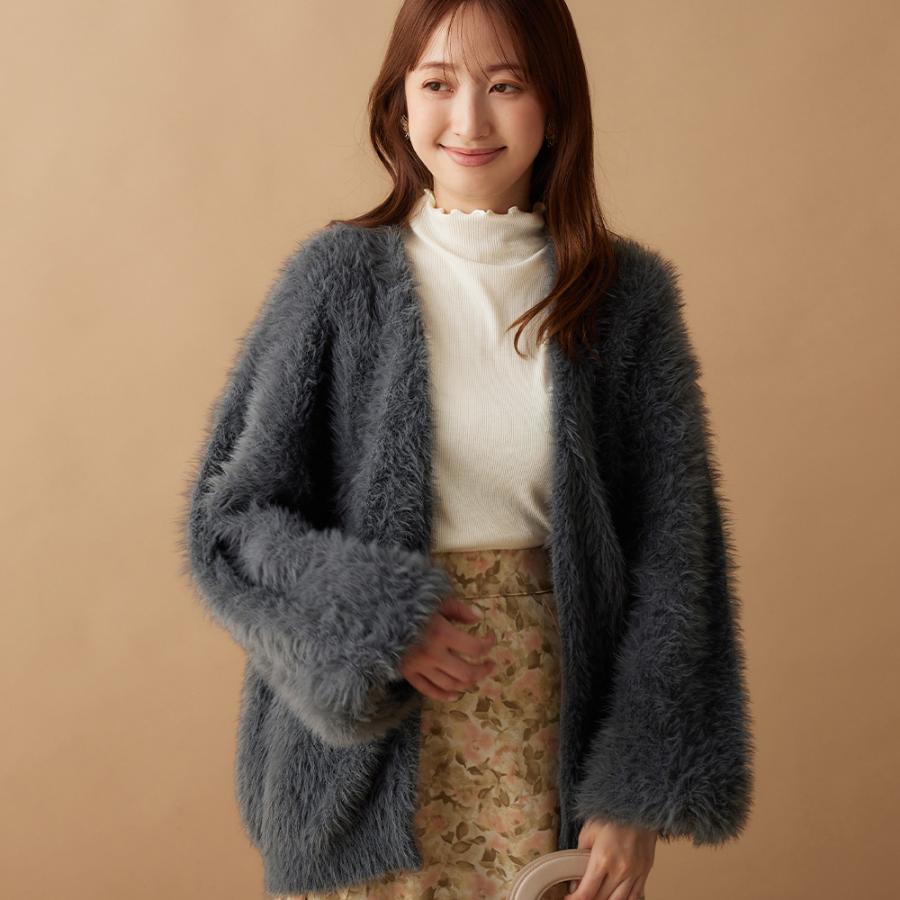 alotta ふんわりシャギーニットコーディガン - 画像 (2)