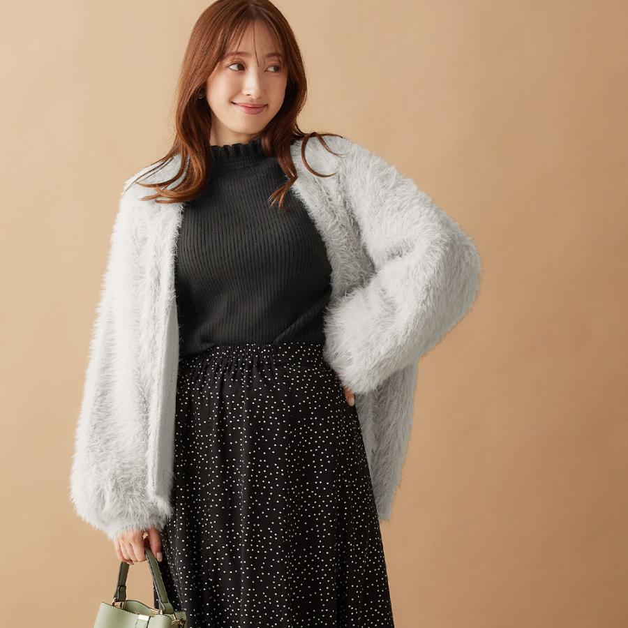 alotta ふんわりシャギーニットコーディガン - 画像 (6)