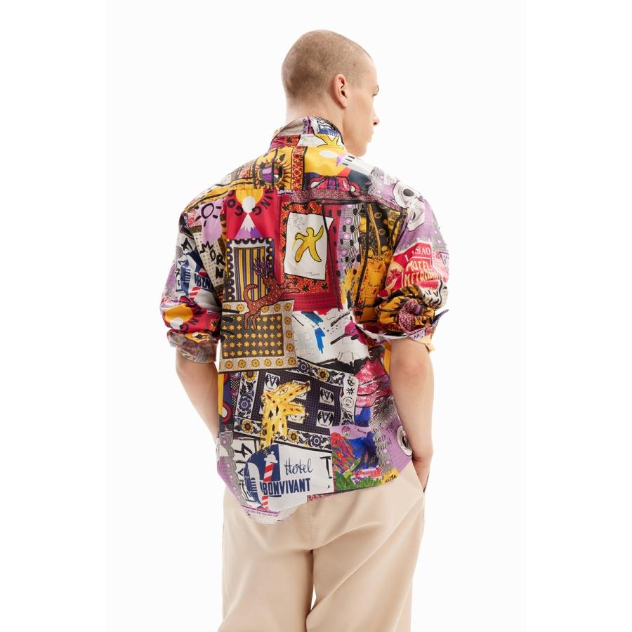 Desigual パッチワーク ポプリンシャツ - 画像 (3)