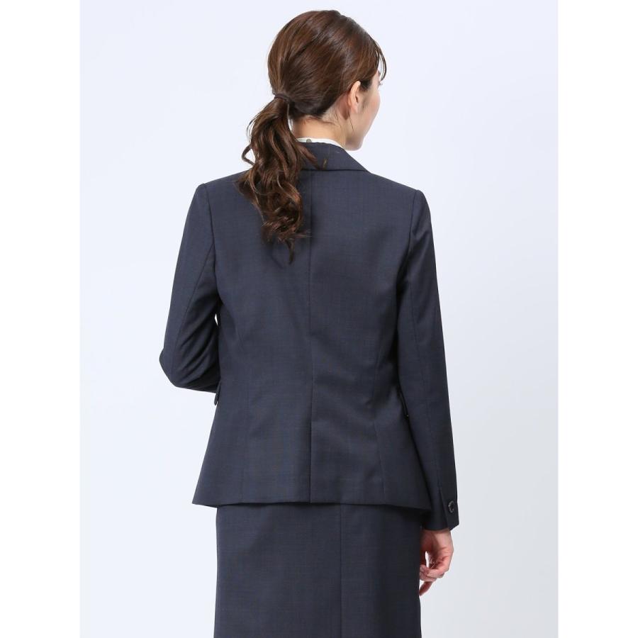 m.f.editorial 【ストレッチ ウォッシャブル】m.f.エディトリアル ウール混 1釦ジャケット(セットアップ可能) - 画像 (3)