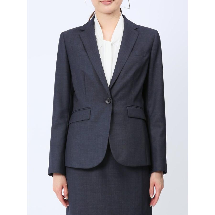 m.f.editorial 【ストレッチ ウォッシャブル】m.f.エディトリアル ウール混 1釦ジャケット(セットアップ可能) - 画像 (5)