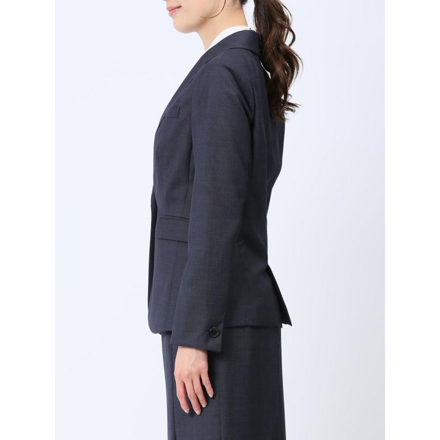 m.f.editorial 【ストレッチ ウォッシャブル】m.f.エディトリアル ウール混 1釦ジャケット(セットアップ可能) - 画像 (6)