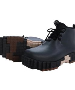 ccilu PANTTO コーヒー防水ブロックハイカットスニーカー