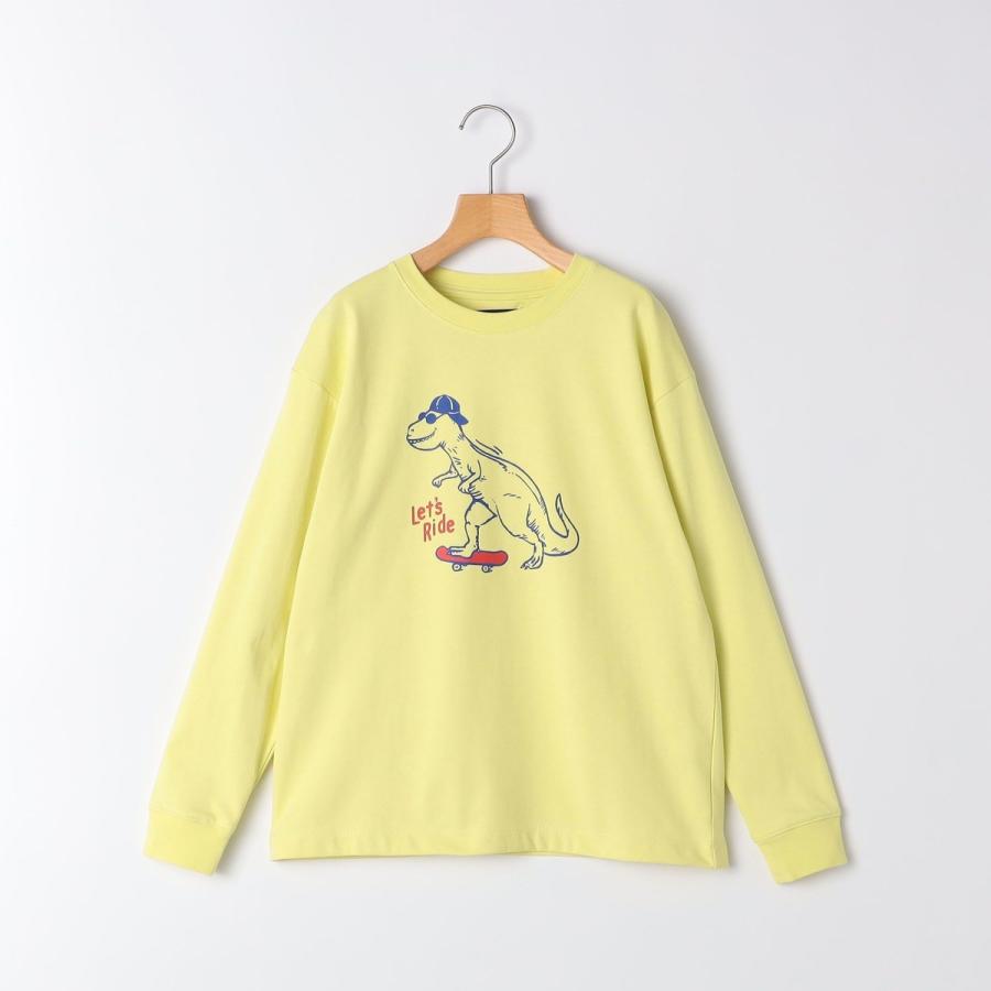 SHIPS KIDS:140〜160cm /〈吸水速乾〉恐竜 プリント 長袖 TEE - 画像 (2)