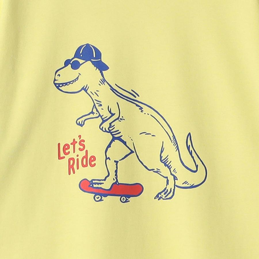 SHIPS KIDS:140〜160cm /〈吸水速乾〉恐竜 プリント 長袖 TEE - 画像 (7)