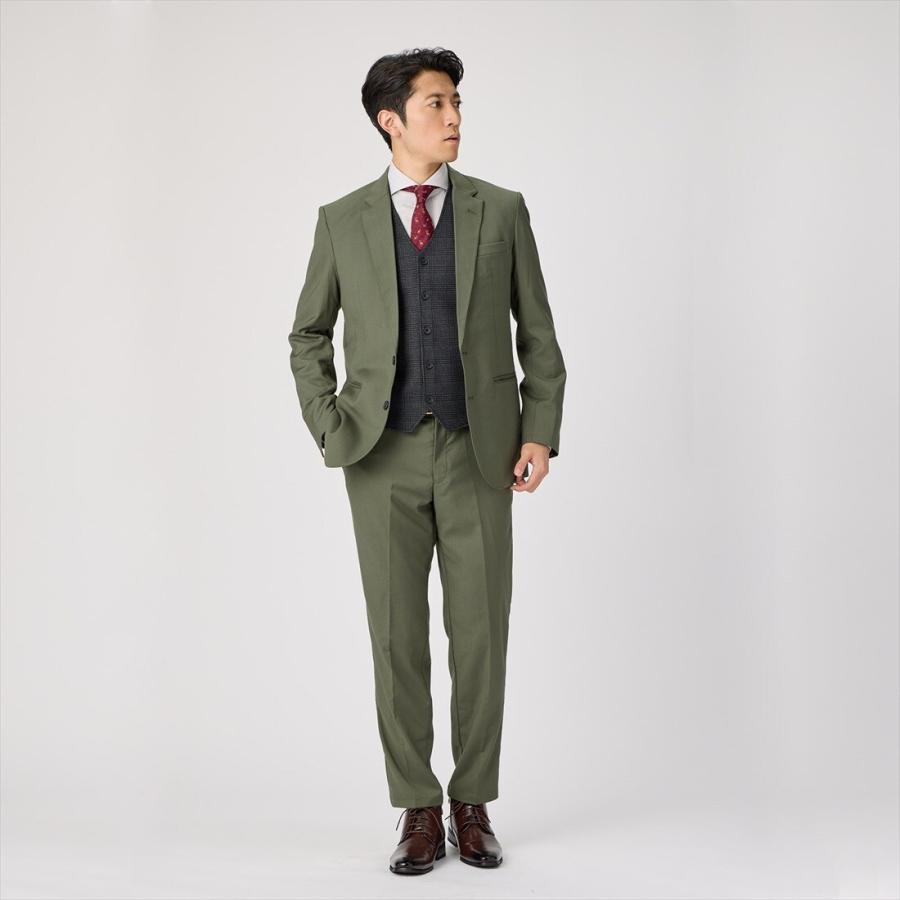 前身カットニットジレ プリントチェック メンズ - 画像 (3)