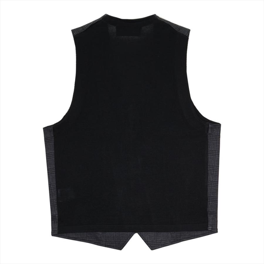 前身カットニットジレ プリントチェック メンズ - 画像 (5)