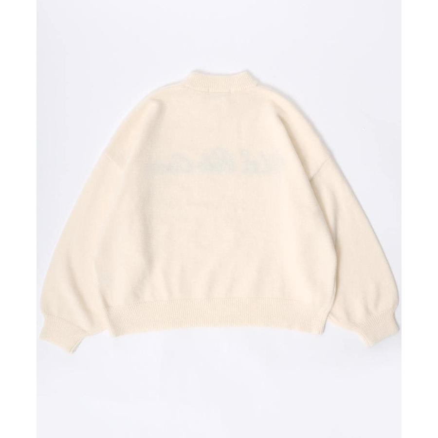 U.S. POLO ASSN. 【胸元にチェーン刺繍】 モヘアライクニット モックネックプルオーバーセーター - 画像 (6)