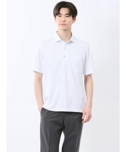 TAKA-Q 【ストレッチ 吸水速乾 形態安定】タカキュー Biz ワイドカラー半袖 ビズポロ