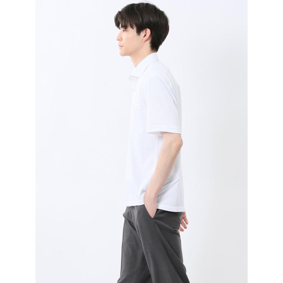 TAKA-Q 【ストレッチ 吸水速乾 形態安定】タカキュー Biz ワイドカラー半袖 ビズポロ - 画像 (3)