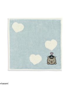 ホワイトタイガーとブラックタイガー きゅんです タオルハンカチ