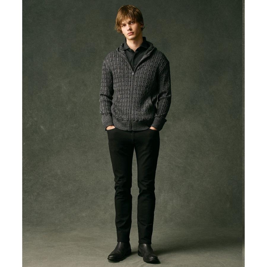 JOSEPH ABBOUD 【オリジナルオーガニックコットン使用/サスティナブル】JOE COTTONケーブル ニットパーカー - 画像 (4)