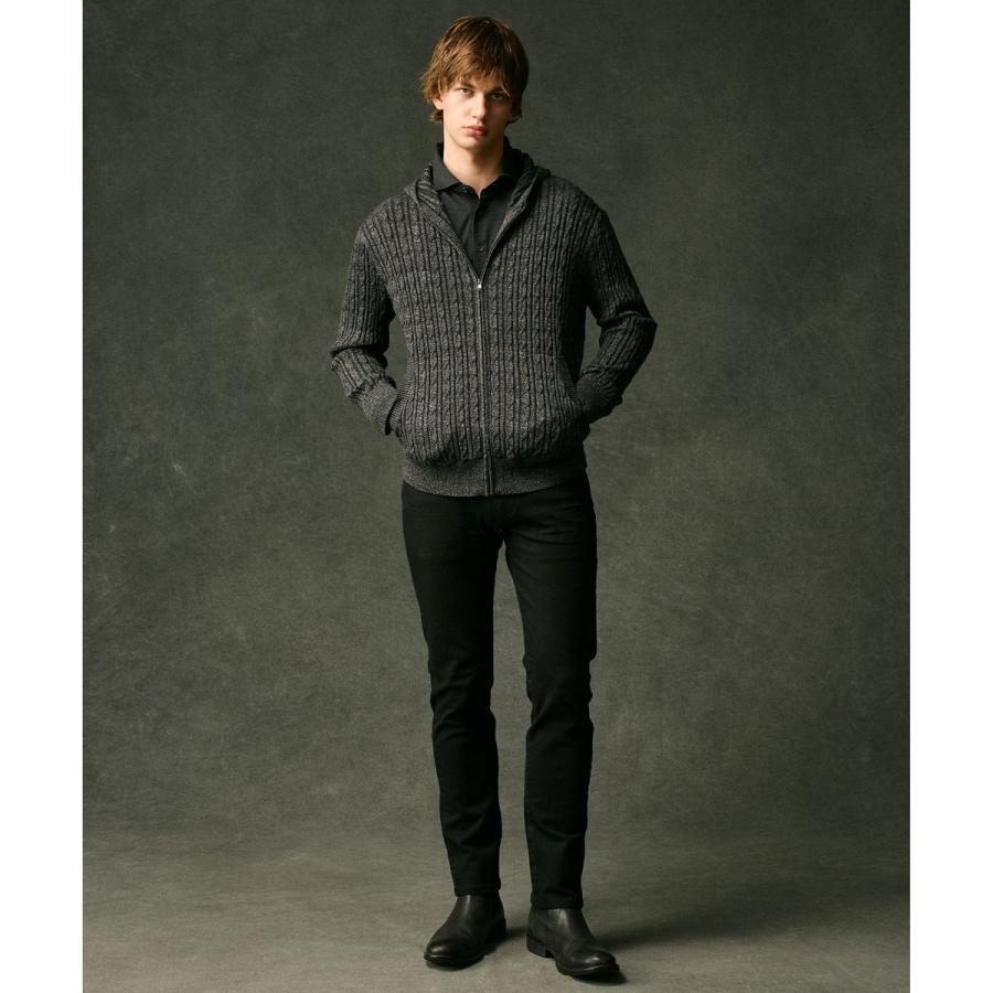 JOSEPH ABBOUD 【オリジナルオーガニックコットン使用/サスティナブル】JOE COTTONケーブル ニットパーカー - 画像 (5)