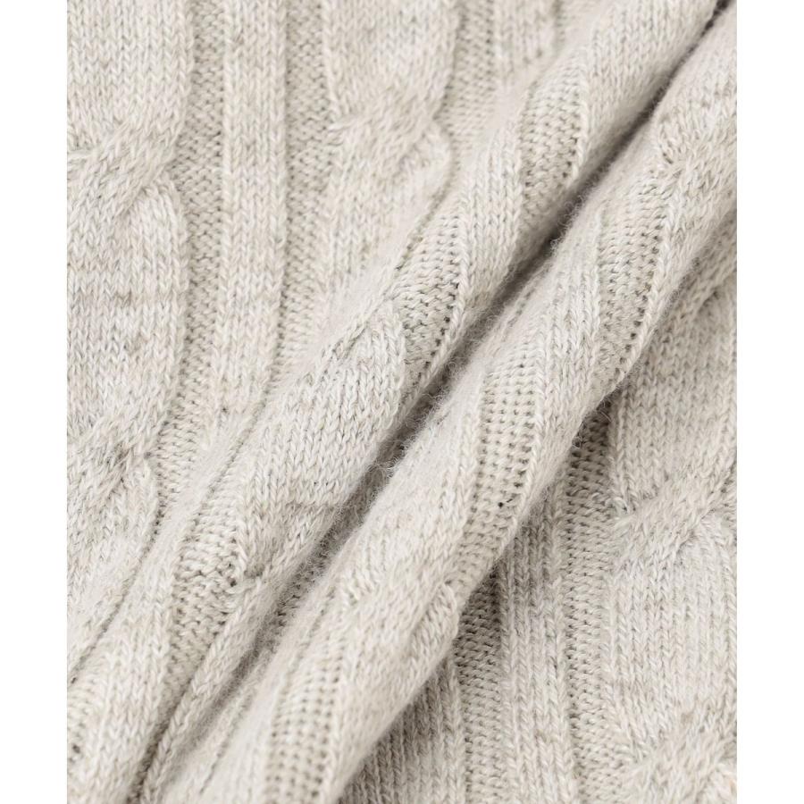 JOSEPH ABBOUD 【オリジナルオーガニックコットン使用/サスティナブル】JOE COTTONケーブル ニットパーカー - 画像 (7)