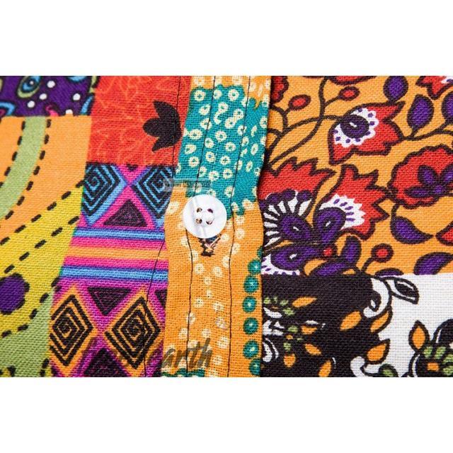 半袖シャツ メンズ アロハシャツ 半袖 開襟シャツ 総柄 オープンカラー サマーウエア おしゃれ リゾート ビーチ遊び - 画像 (5)