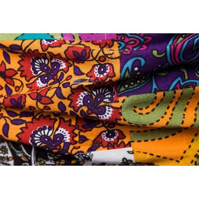 半袖シャツ メンズ アロハシャツ 半袖 開襟シャツ 総柄 オープンカラー サマーウエア おしゃれ リゾート ビーチ遊び - 画像 (7)