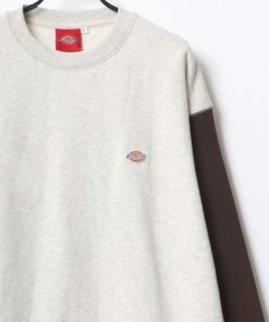 Dickies トレーナー スウェット Dickies/ディッキーズ 別注 オーバーサイズ 裏毛 ミニロゴワッペン ワンポイント刺繍 トレーナー/長袖 ト