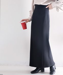 classicalelf スカート こなれ感も美脚も叶う。ハイウエストペンシルスカート(ロング丈)