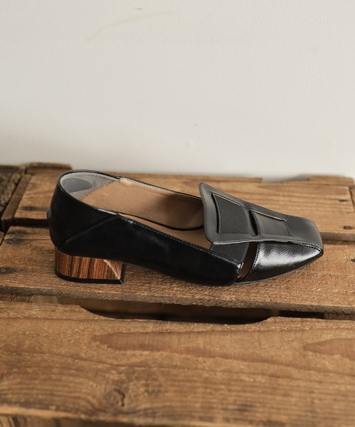 SESTO パンプス かかと滑り止めジェル付き&スリッパにもなる2Way!幅がゴムで伸縮するフィットパンプス - 画像 (6)