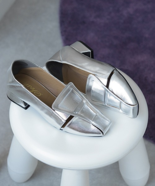 SESTO パンプス かかと滑り止めジェル付き&スリッパにもなる2Way!幅がゴムで伸縮するフィットパンプス - 画像 (9)