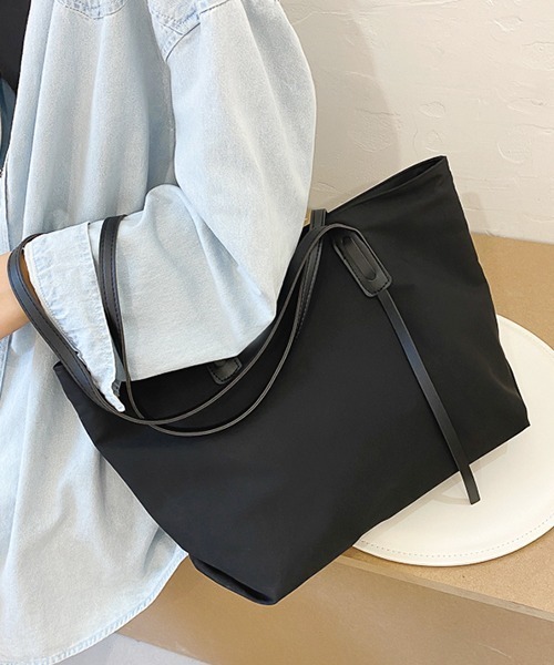 ad thie トートバッグ 合皮 ハンドル 大容量トートバッグ レディース - 画像 (5)