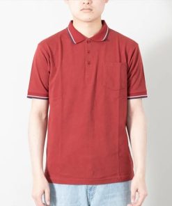 STYLEBLOCK ポロシャツ 鹿の子衿ライン胸ポケットポロシャツ メンズ レディース