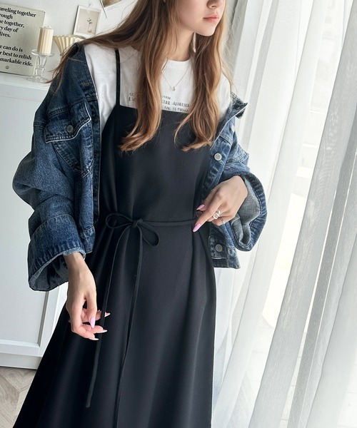 classicalelf ワンピース 女性らしさをブラッシュアップ。ツイードキャミロングワンピース - 画像 (2)