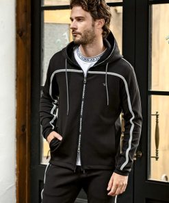 1PIU1UGUALE3 RELAX パーカー RELAX(ウノピゥウノウグァーレトレ リラックス)パイピングラインランニングパーカー メンズ