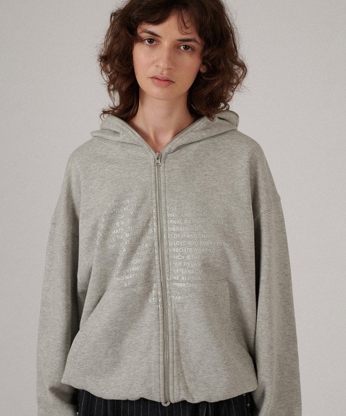 ONCILY パーカー 「 × WISH FOR EVER 」HEART COLLAB FULL-ZIP HOODIE / ハートコラボフルジップフ