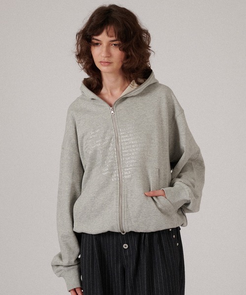 ONCILY パーカー 「 × WISH FOR EVER 」HEART COLLAB FULL-ZIP HOODIE / ハートコラボフルジップフ - 画像 (6)