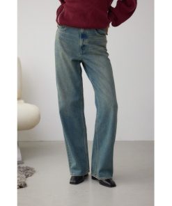 AZUL BY MOUSSY ジーンズ デニム デニムパンツ 「堀田茜さん着用アイテム」AZUL DENIM ハイウエストワイドデニム レディース