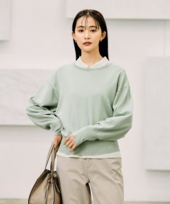 GLOBAL WORK ニット セーター スッキレイクルーネックプルオーバー/252060 レディース