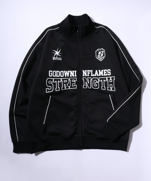 ジャージ フロントロゴプリント サイドライントラックジャケット メンズ レディース ユニセックス/ジャージトップス - 画像 (3)