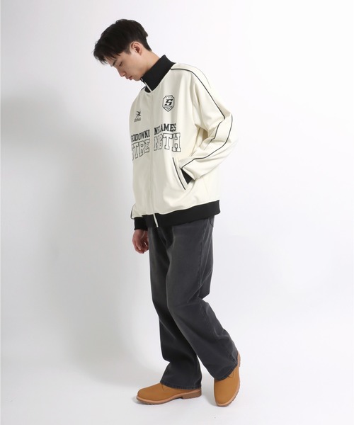 ジャージ フロントロゴプリント サイドライントラックジャケット メンズ レディース ユニセックス/ジャージトップス - 画像 (9)