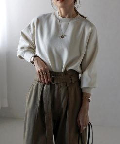 Bonjour Sagan 「Bonjour Sagan」 長袖ニット FREE アイボリー レディース