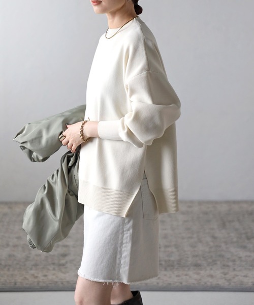 Bonjour Sagan 「Bonjour Sagan」 長袖ニット FREE アイボリー レディース - 画像 (8)