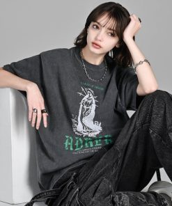 ADRER tシャツ heavy weight graphic / line stone T shirt ヘビーウェイトグラフィック/ラインストーンTシャツ