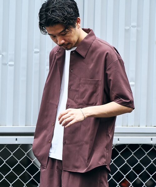 417 EDIFICE シャツ WRINKLES オープンカラーシャツ メンズ - 画像 (2)