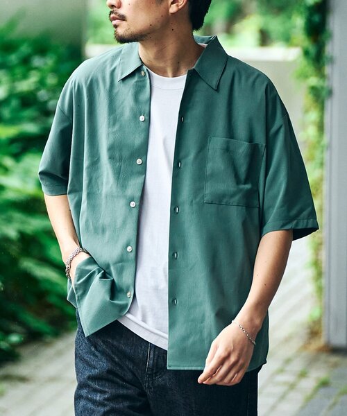 417 EDIFICE シャツ WRINKLES オープンカラーシャツ メンズ - 画像 (4)