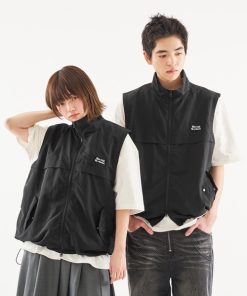 kutir ベスト ジレ DRAW CORD DOUBLEZIP NYLON BEST/ドローコードダブルジップナイロンベスト メンズ レディース