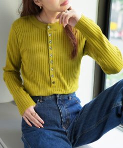 Discoat 「DISCOAT」 長袖ニット FREE グリーン系その他 レディース