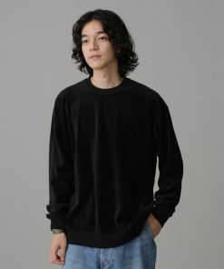 NANO universe 「NANO universe」 長袖Tシャツ L ブラック メンズ