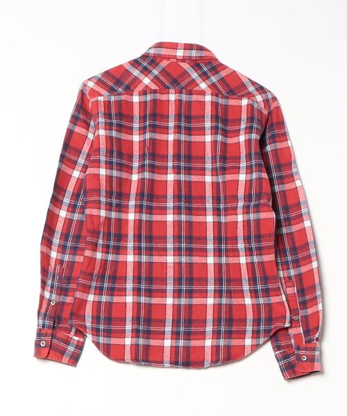 SHIPS 「SHIPS」 長袖ネルシャツ SMALL レッド メンズ - 画像 (2)