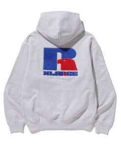 XLARGE 「XLARGE」 「russell athletic」プルオーバーパーカー LARGE アッシュ メンズ