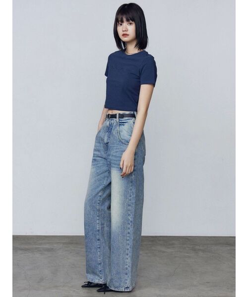 EMODA ジーンズ デニム デニムパンツ ルーズワイドハイウエストジーンズ レディース - 画像 (9)